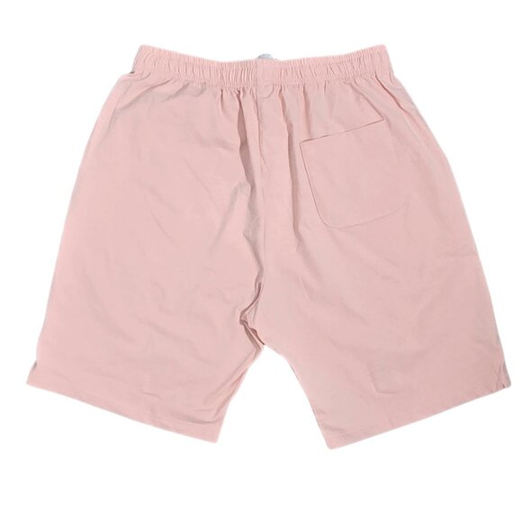 NWT | Men's Pastel Pink Elastic Drawstring Casual Shorts Back Pocket | Medium - Picture 2 of 4
